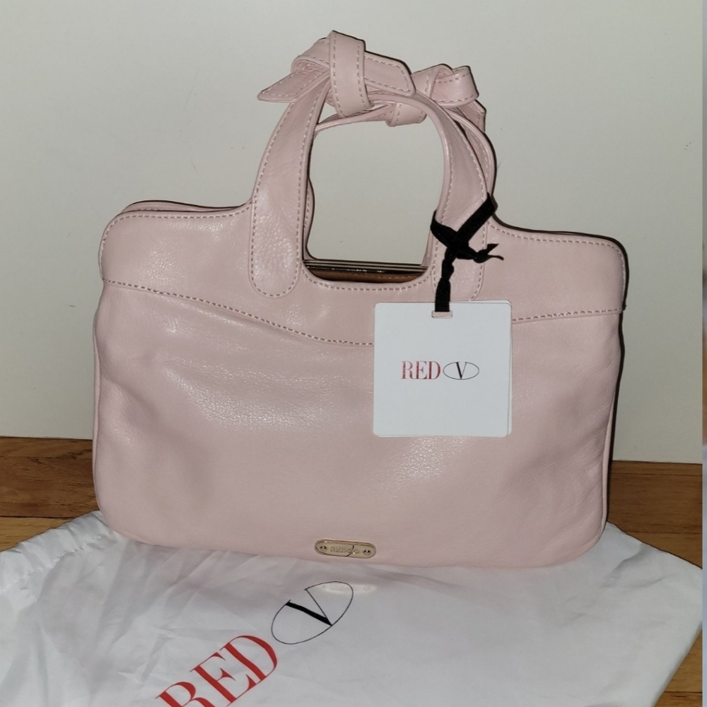 RED Valentino Pink Leather Handbag